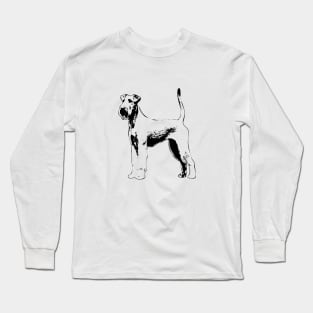 Irish Terrier Dog Art Long Sleeve T-Shirt